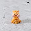 2026 New Year Figurines Miniatures Cartoon Lucky Horse Micro Landscape Car Interior Home Desk Ornaments Room Decor Gift
