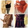 Autumn and winter warm plaid scarf women's imitation cashmere fringed student new shawl scarf