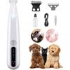 Pet Precision Trimmer, Rechageble Dog Paw Trimmer with LED Light, IP68 Waterproof, Dual-Speed Motor, Suit for Trimming Paw, Ear, Face, Butt, Eyebrows