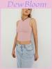 Y2k Sexy Crop Top With Nylon Fabric For Streetwear Girls