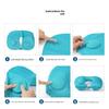 Press-type Inflatable U-shaped Pillow - Portable U-shaped Aircraft Neck Support Pillow - Travel Must-have - Sleeping Cervical Pillow