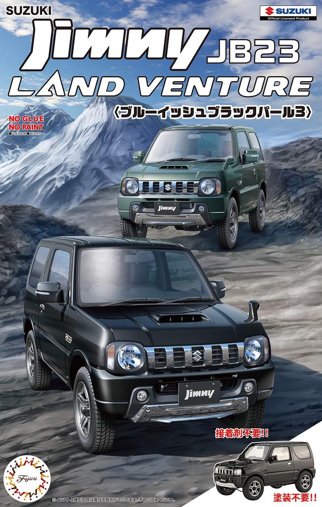 Fujimi Models Auto NEXT Serie 14 Suzuki Jimny JB23 Black Pearl Auto 1/24 Nr. (Land Venture/Bläulich 3) NX-14