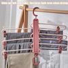 1PCS Folding Trouser Hanger,Retractable Magic Skirt Rack with Adjustable Clip,Multi-functional Organizer Racks for Pants Bra