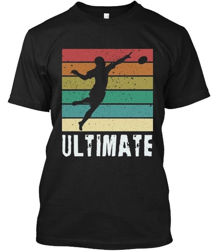 New Ultimate Frisbee Player Funny Retro T-Shirt Premium Tees Size S to 5XL