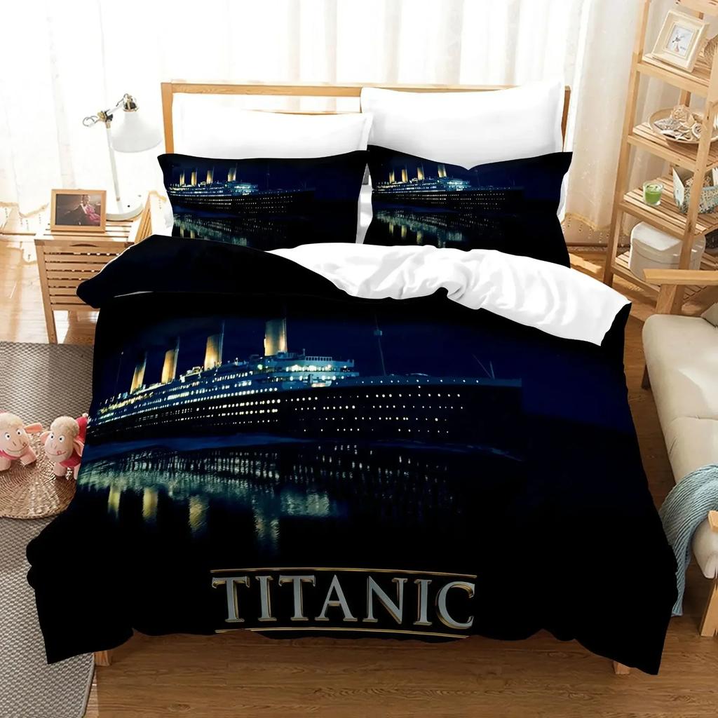 Luxury New 3D Print Titanic  Jack And Rose Bedding Set Duvet Cover Sets Comforter Bed Linen Queen King Single Size Dropship