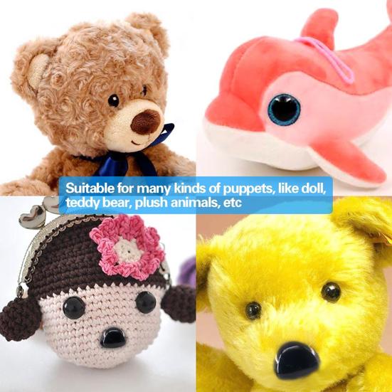 100Pcs Multi Specifications Reusable Attractive Realistic Big Stuffed Animal Doll Eyes