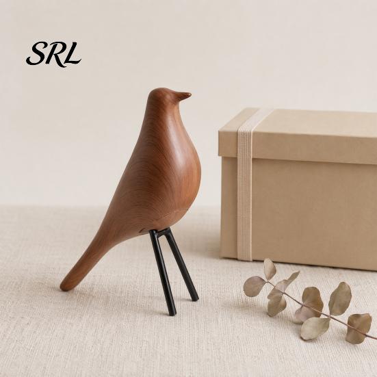 Abstrakte Vogelfigur im nordischen Stil, Schreibtischdekoration, Mittelalterliche Tischstatue im minimalistischen, stromlinienförmigen Design für Zuhause, Büro, Bücherregal, Kaminsims
