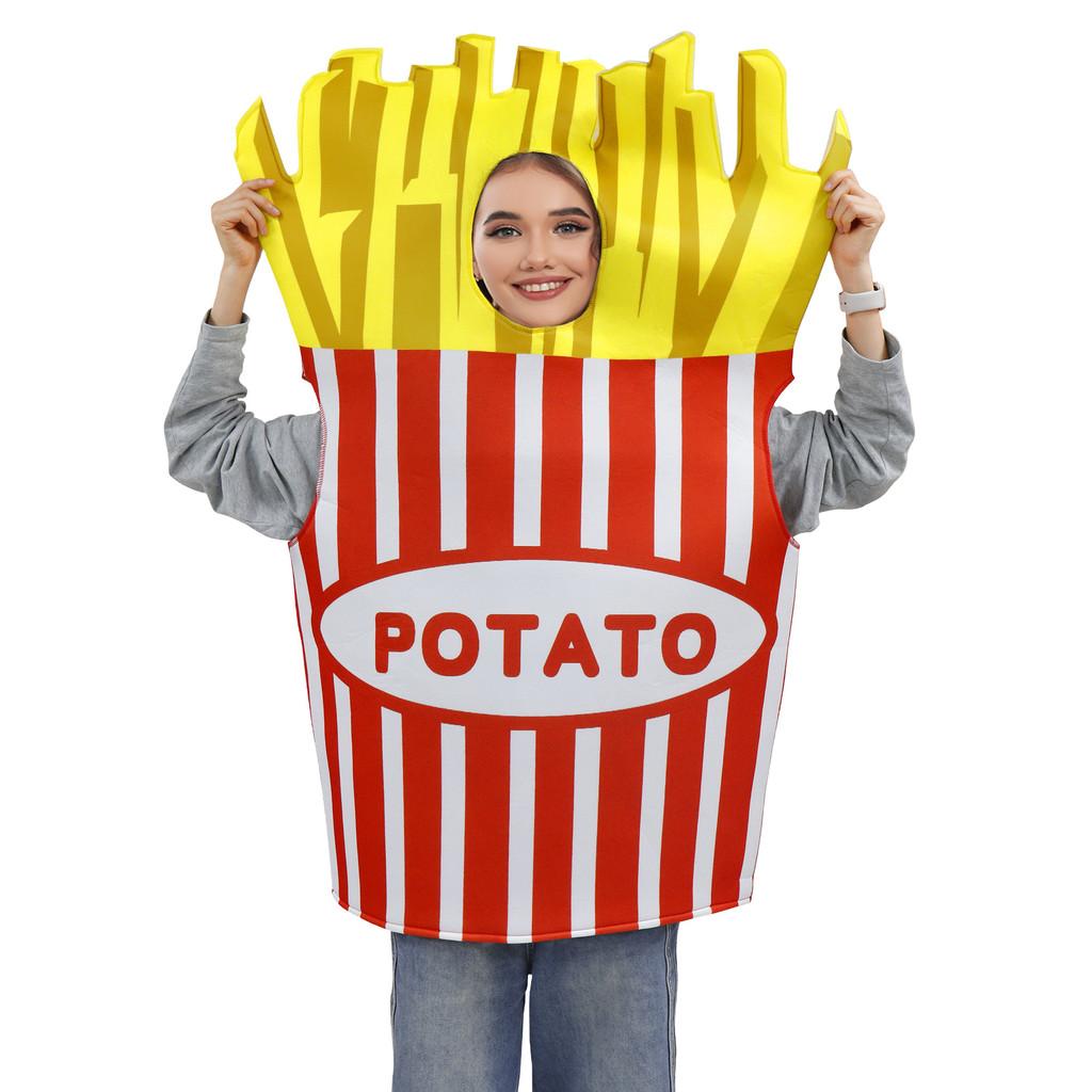 Halloween Snack Party Cosplay Costume For Adults With Polyester Fabric For Stage Performances
