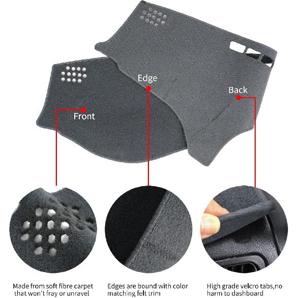 Dashboard Cover Dash Cover Mat Pad  Fit For Lexus ES350 2007 2008 2009 2010 2011 2012(Charcoal Gray)