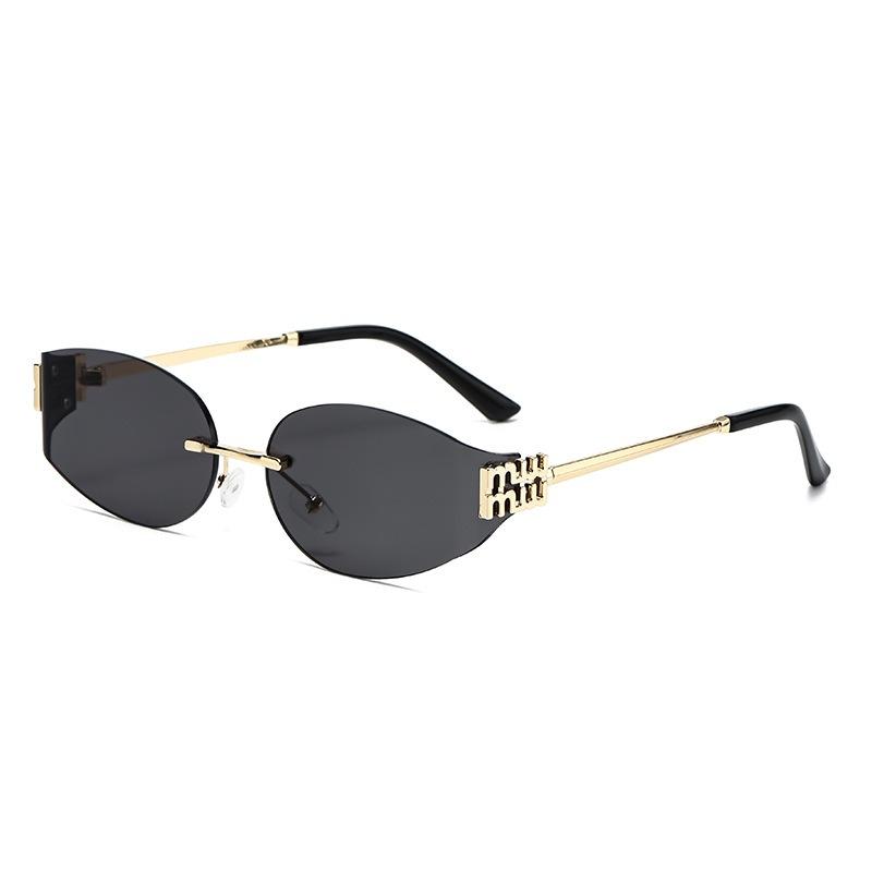 JYL TS Sunglasses Large Cat Eye Diamond Pearl Metal/90264