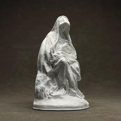 Gypsum Resin Ornament Prayer Person Catholicism Simulated Human Figure Sculpture Decorative Figurines Home Decoration