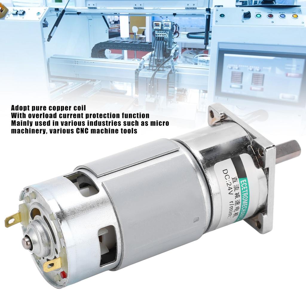   Gear Motor Small Low Speed CW CCW Permanent Magnet Bracket Sport Control 24V XD42GA755(100rpmCelsiusmin )