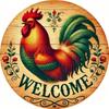 Vintage Chicken Tin Metal Wall Art Farmhouse Welcome Sign Country Rustic Home Kitchen Decor Aluminum Plaque