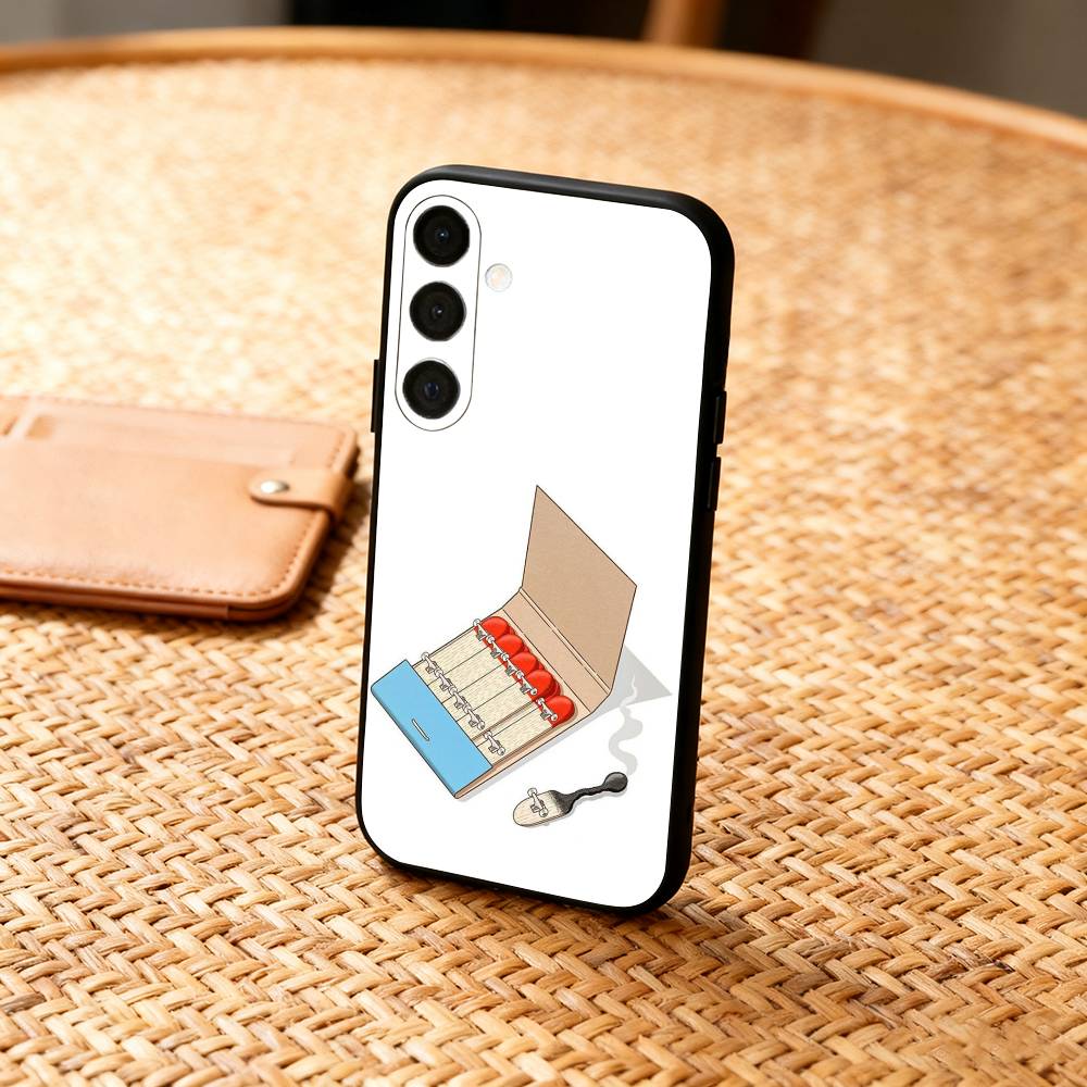 

S-Skateboard Abstract Art Phone Case For Samsung A73,A21s,A22,A31,A32,A52,A53,A71,A80,Soft Black Shell Samsung a12