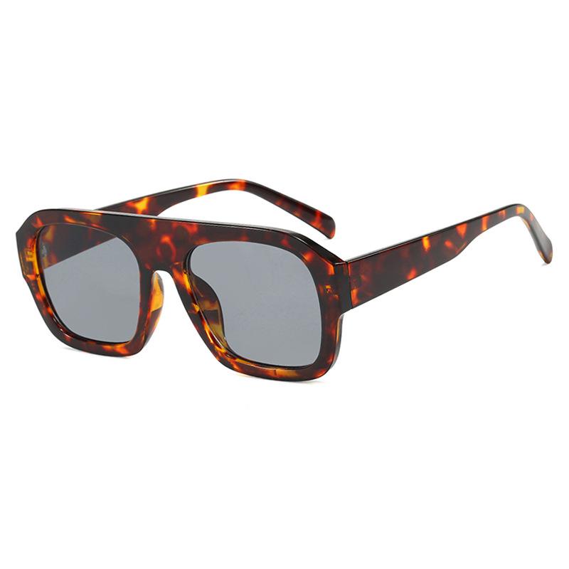 Fashion Luxury Women Men Punk Rectangle Sun Glasses Big Frame Square Sunglasses Square Sunglasses&PC
