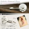 Jewelry PT900 Diamond Single Stone X Total For Both 6 FG Colorless and Transparent [Diamond World] Women's Earrings, 0.15ct 0.15ct, 0.30ct, Ears,