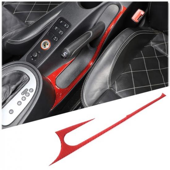 Red Carbon Fiber Handbrake Bottom Cover Trim For Seat Leon 2008-12