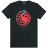 Vanilla Underground Game of Thrones Ice and Fire Dragons Emblem Men's T-Shirt (XL) Black