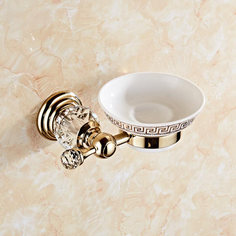 Bathroom Towel Shelf Gold Finished Bath Toilet Paper Holder Robe Hook Towel Rack Holder Tumble Holder Soap Basket ELG85400
