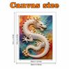 Pearl Art Painting Home Wall Decor Chinese Dragon Pearl Gemstone Painting Picture Crafts Adult/Beginner Gift Creative Home Decor Unframed