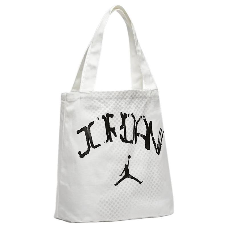 Jordan Cotton Tote Bag Shopping Bag Shoulder Bags Unisex White IF3759-100