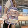 Fashion Female Harajuku Contrasting Colors Junior High School Backpack Fashion Student Backpack Student Schoolbag