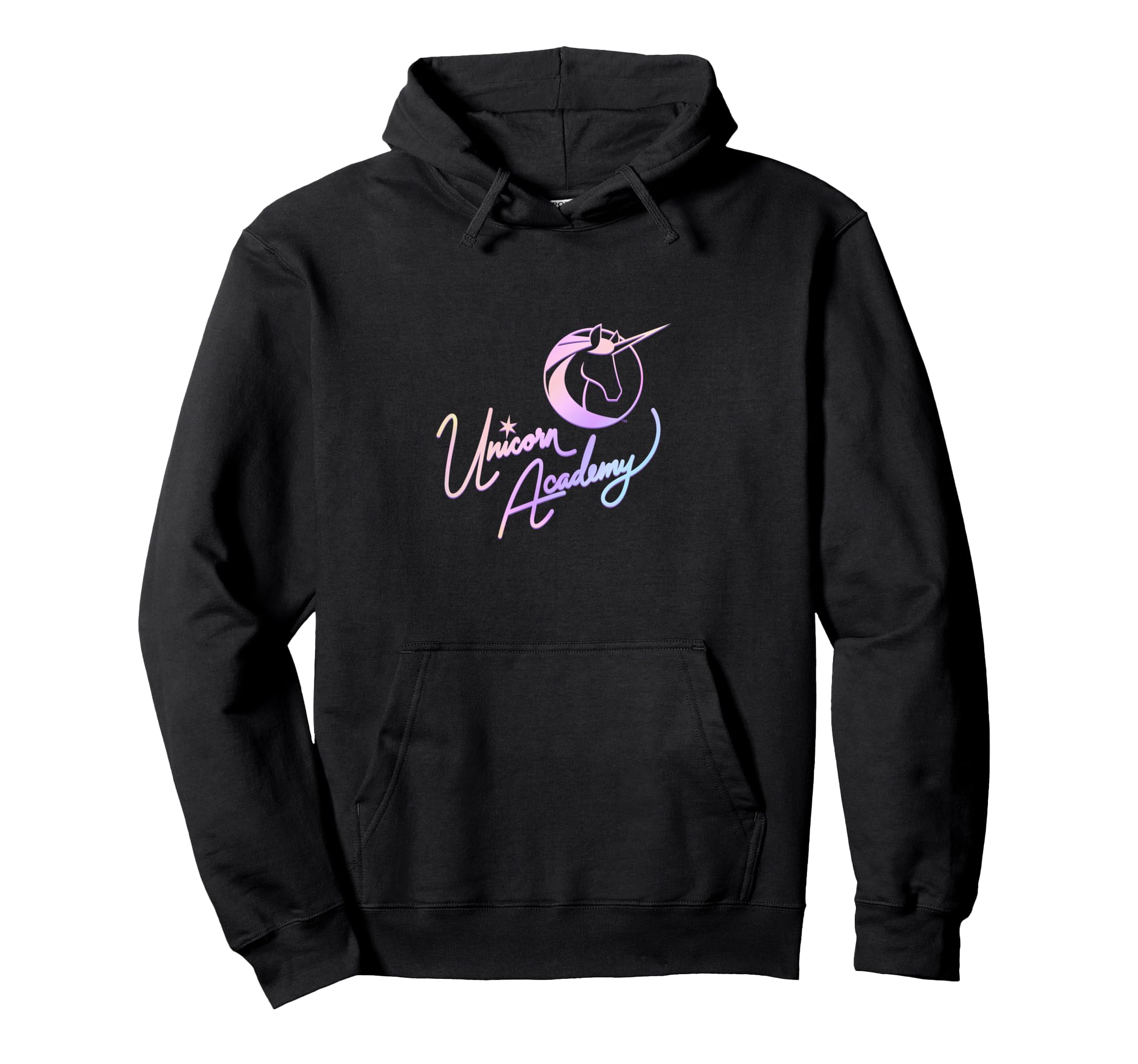 Unicorn Academy Rider and Unicorn Bond Front and Back Print Hoodie