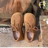 Muffin bottom thick-soled lace-up matte new retro small man looks thin and increases height Birkenstock single shoes
