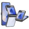 Coque Galaxy Z Flip 8 avec Anneau Support Rotatif à 360° Compatible Chargement sans Fil 7 6 PC Plaqué Protection