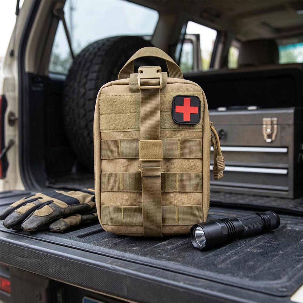 Outdoor Tactical First Aid Bag Portable Survival Pouch Survival Emergency Medical Kit Bag Camping Hiking Utility Bag