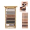 QiaoYan Eye Makeup Professional 5 Colors Glitter  Palette Super Flash Smoky Nude Make UP