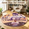 Tappeto Rotondo Nome PersonalizzatoJude Bellingham Pattern Tappeto Antiscivolo Decorazione Pavimento Casa
