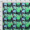 oneOone Cotton Flex Lime Green Fabric Florals Sewing Fabric By The Yard Printed Diy Clothing Sewing Supplies 40 Inch