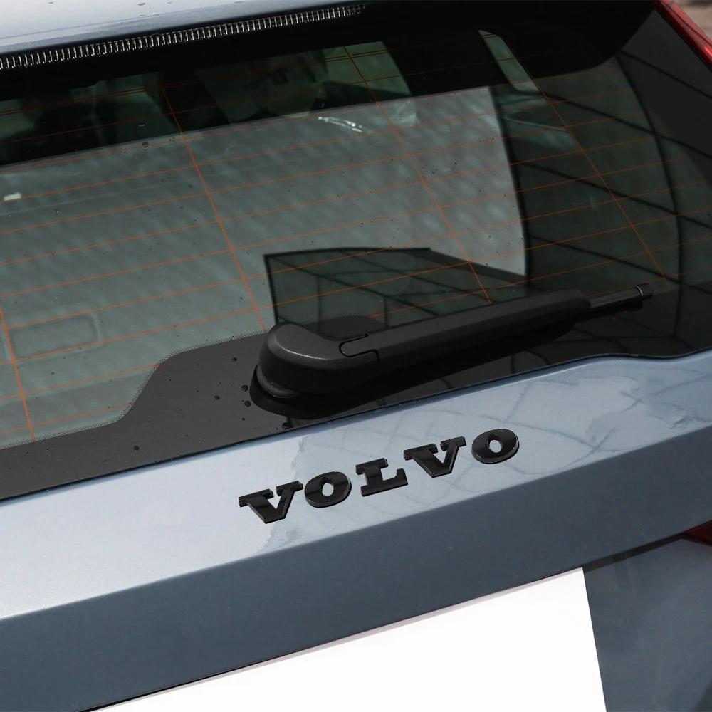 AABBE1 1pc 3D ABS Plastic Car Trunk Badge Volvo Letter Emblem Sticker Decal For volvo S80L XC60 XC90 S60 S80 V40 Accessories Styling