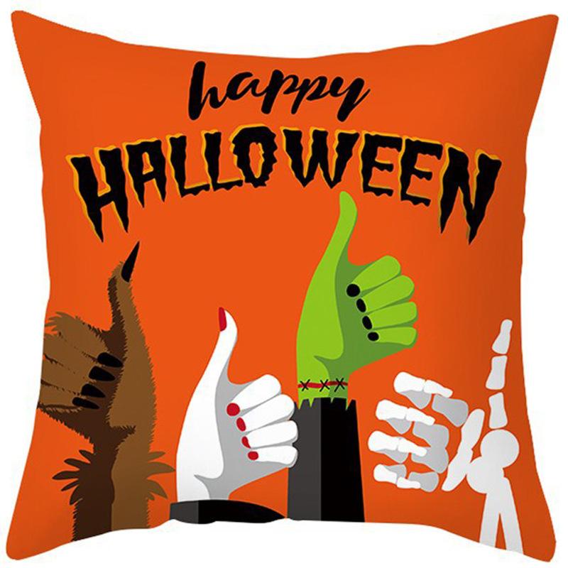 New Halloween Pillow Cover Home Decoration Spoof Pumpkin Sofa Waist Cushion Cushion Cover Pillow Cover