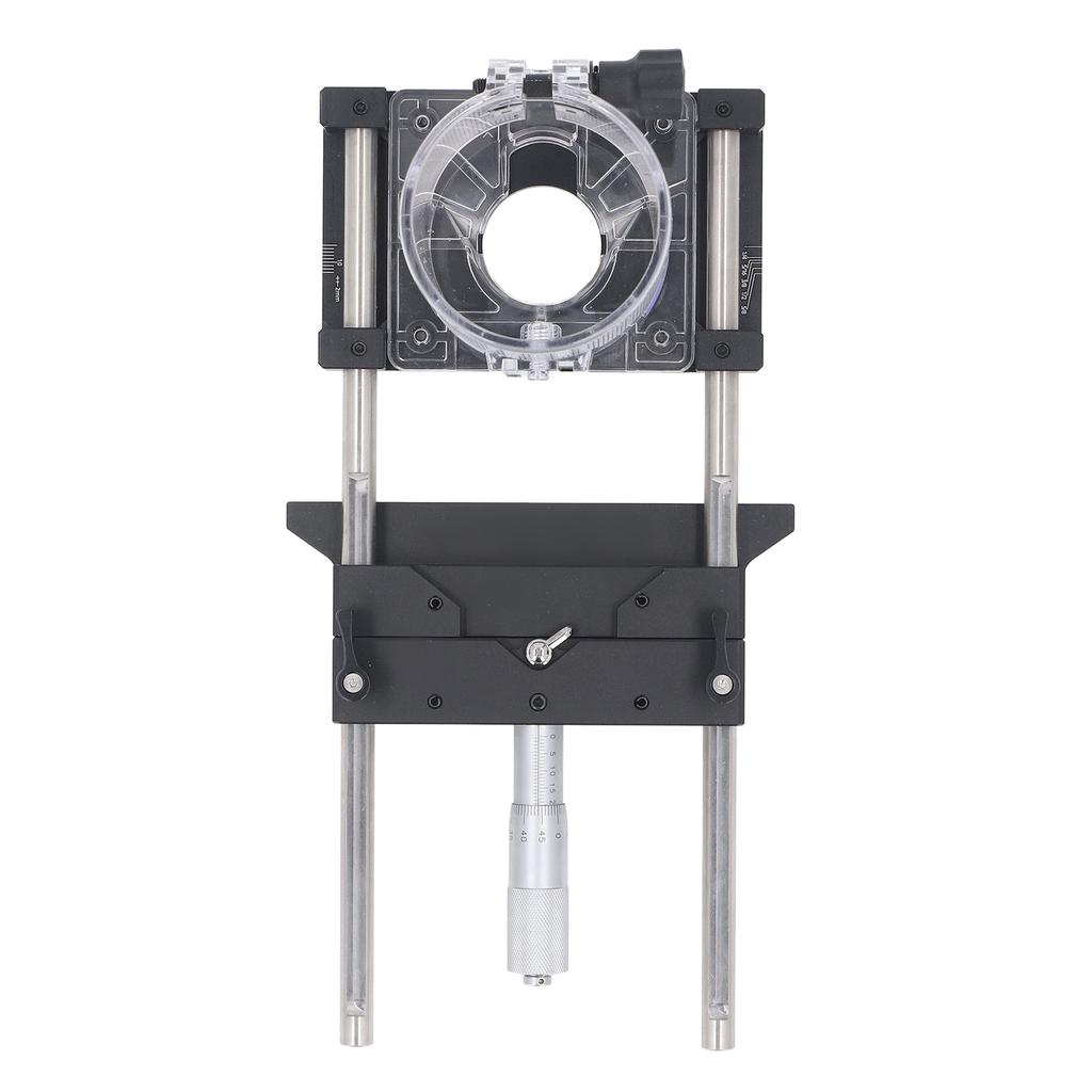 Jig de frezare cu caneluri din aliaj de aluminiu, precizie de 0,01 mm, gamă de 0 până la 18 mm, jig de frezare cu 65 mm pentru prelucrarea lemnului