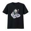 Ben Davis T shirt Mens  Classic Car Gorilla Print Cotton White Small vintage Washed Stretched Comfortable Casual
