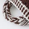 Raw Wool Knitting Kit Large Motif Dark Brown - Bag,