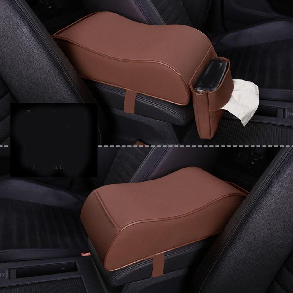 With Pocket Auto Protection Cushion Thicken Arm Rest Protector Mat Car Armrest Pad Central Console