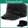 Warm And Stylish Winter Flat Top Hat For Men With Thickened Ear Protection And Breathability
