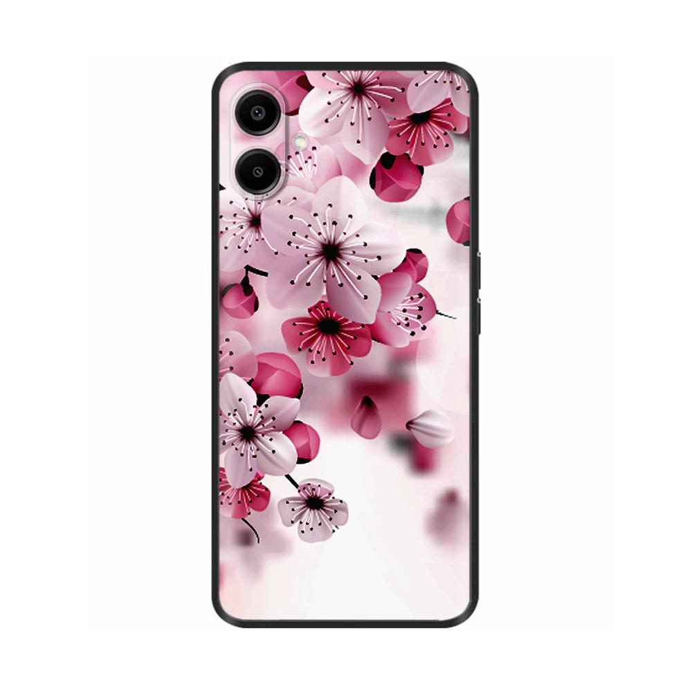 For Samsung Galaxy A06 Back Cover Soft Black Print Silicone Bumper Phone Case for Samsung Galaxy A06 A05 A04 Cases Fundas Coque