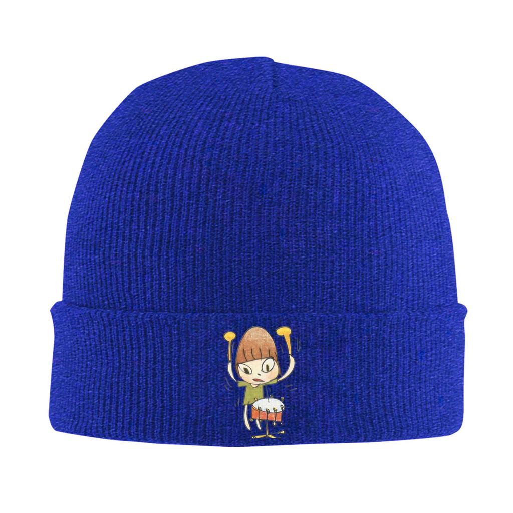Yoshitomo Nara Beanie Hats  Bonnet Hats Men Women Cute Kpop Skullies Beanies Spring Design Warm Caps