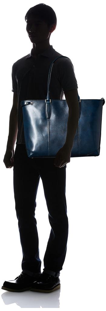 Ultima Tokyo Tote Genuine Made In Fits Includes Antibacterial and Antiviral Bart Navy Men's Bag, Leather, Japan, 13-inch Laptop, Pocket, 70114,