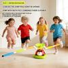 Ladybug 2/3/4/5-in-1 Outdoor Toy, with Rocket Launcher, Music, and Ring Toss Perfect Interactive Gift for Children Aged 3-8.
