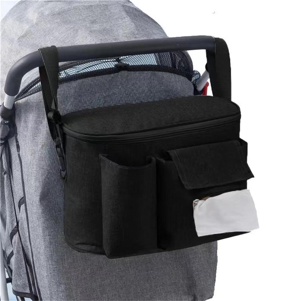 Multifunctionele Organizer voor Kinderwagen met Grote Capaciteit & Modieuze Schoudertas