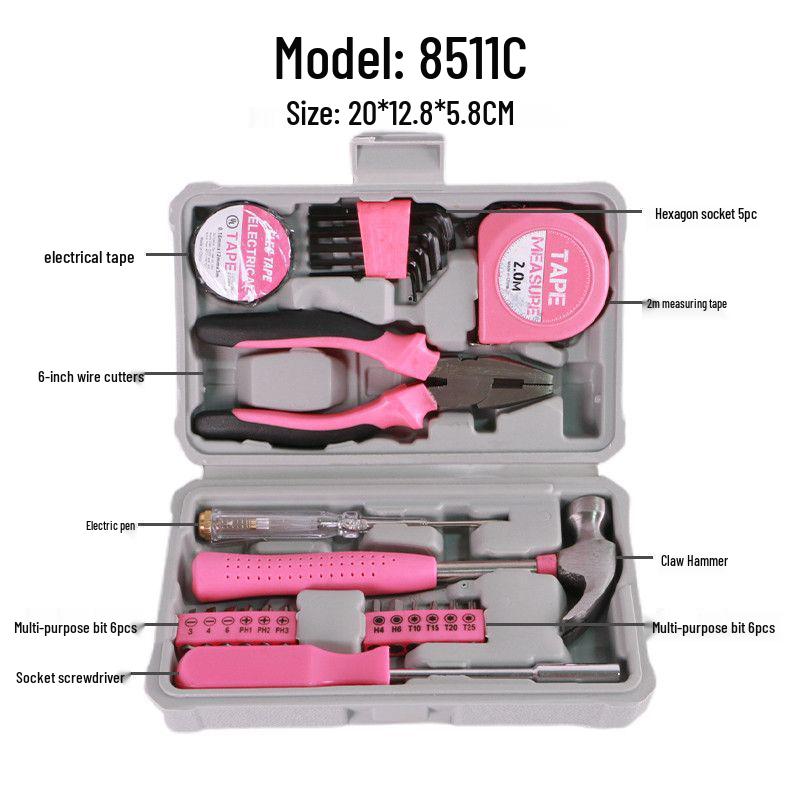 Multifunctional Household Repair Tool Set for Car and Electrician Use