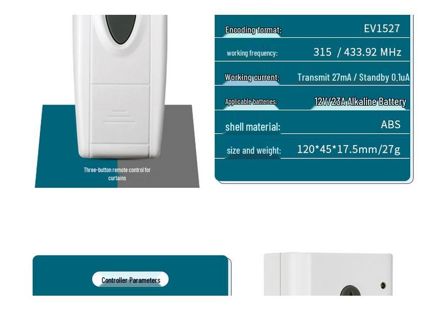 220V Electric Curtain & Projection Screen Remote Controller