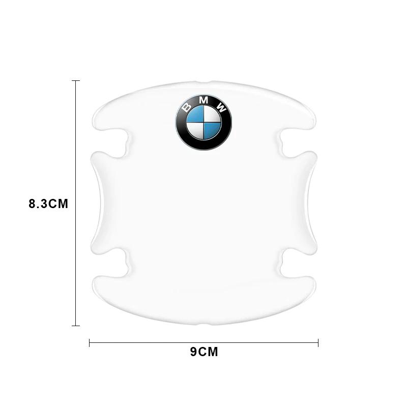 4 stk Bildørhåndtak Beskyttelsesklistremerke Autostyling For BMW M E34 E36 E60 E90 E46 E39 E70 F10 F20 F30 X5 X6 X1 M3 M5 M6 E71 F01