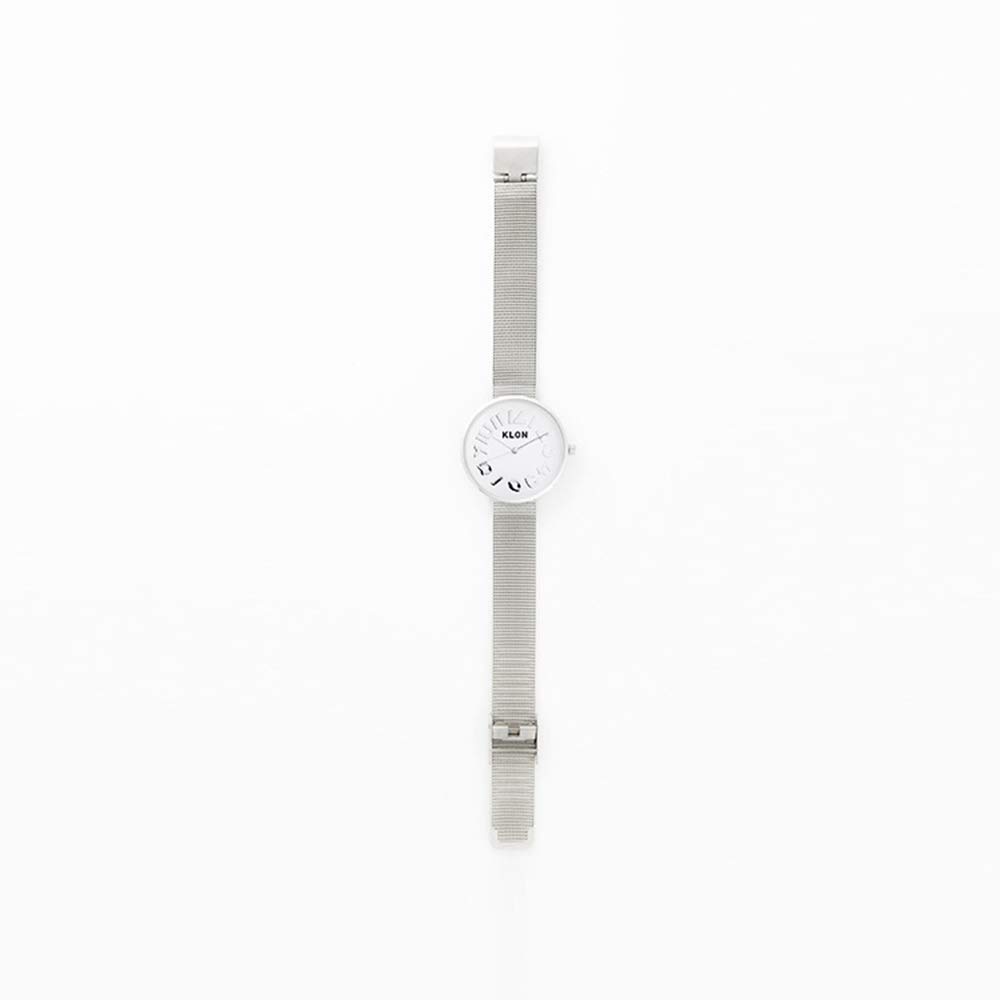 klon Pair Watch Couple Watch Pair Simple Silver Couple Ladies KLON HIDE TIME PAIR WATCH 33mm Men's [Combination Product] -SILVER MESH- Ver.SILVER