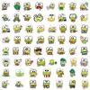 60 Cartoon Sanrio Keroppi Stickers: Waterproof Decorative Stickers for Journals, Water Bottles, and Computers